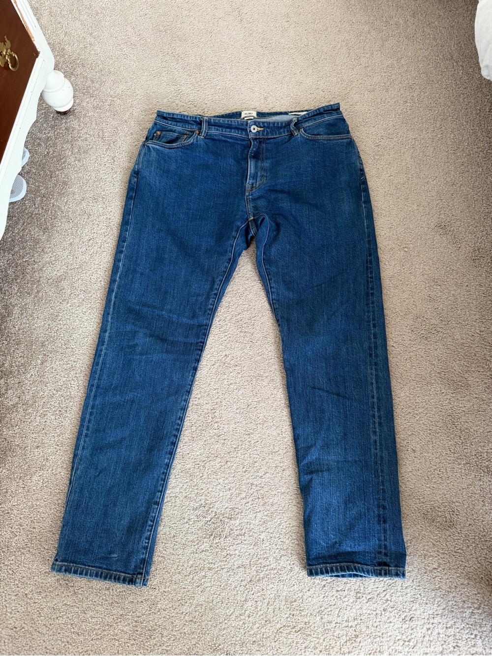 Flint and Tinder Men's Slim Jeans in Indigo Blue
